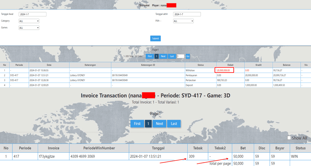 Kemenangan Togel Online